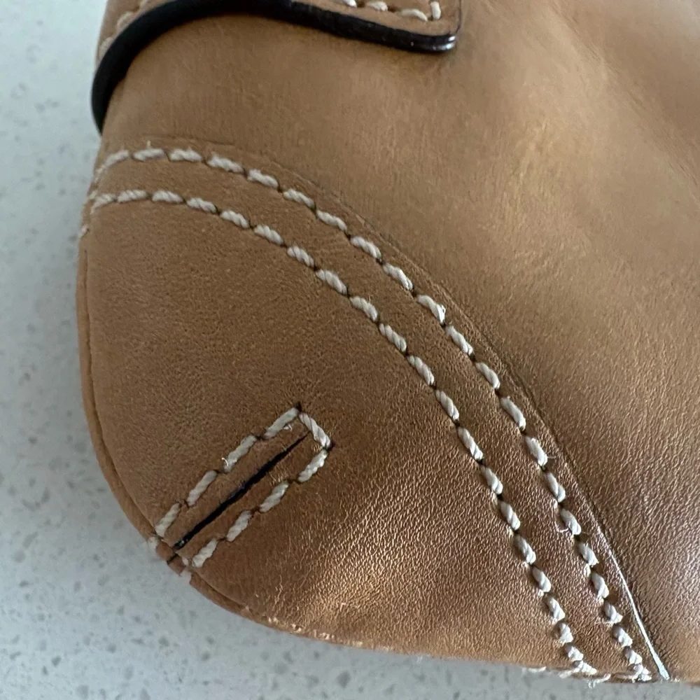 Coach Y2K Soho Beige leather Coin Purse keychain New with tags - Picture 9 of 12
